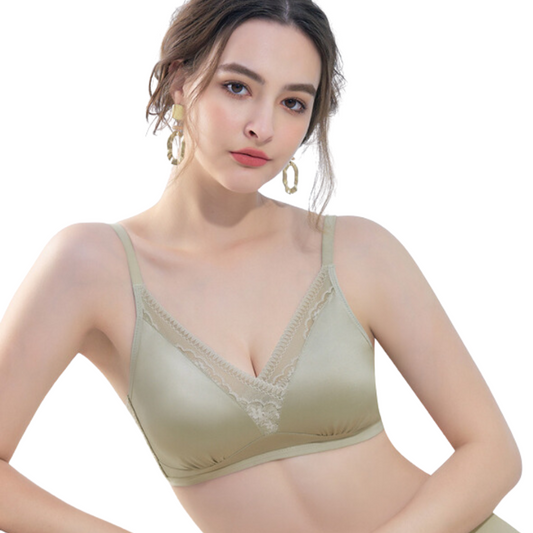 Magic Seamless Lace Silk Push-Up Bra