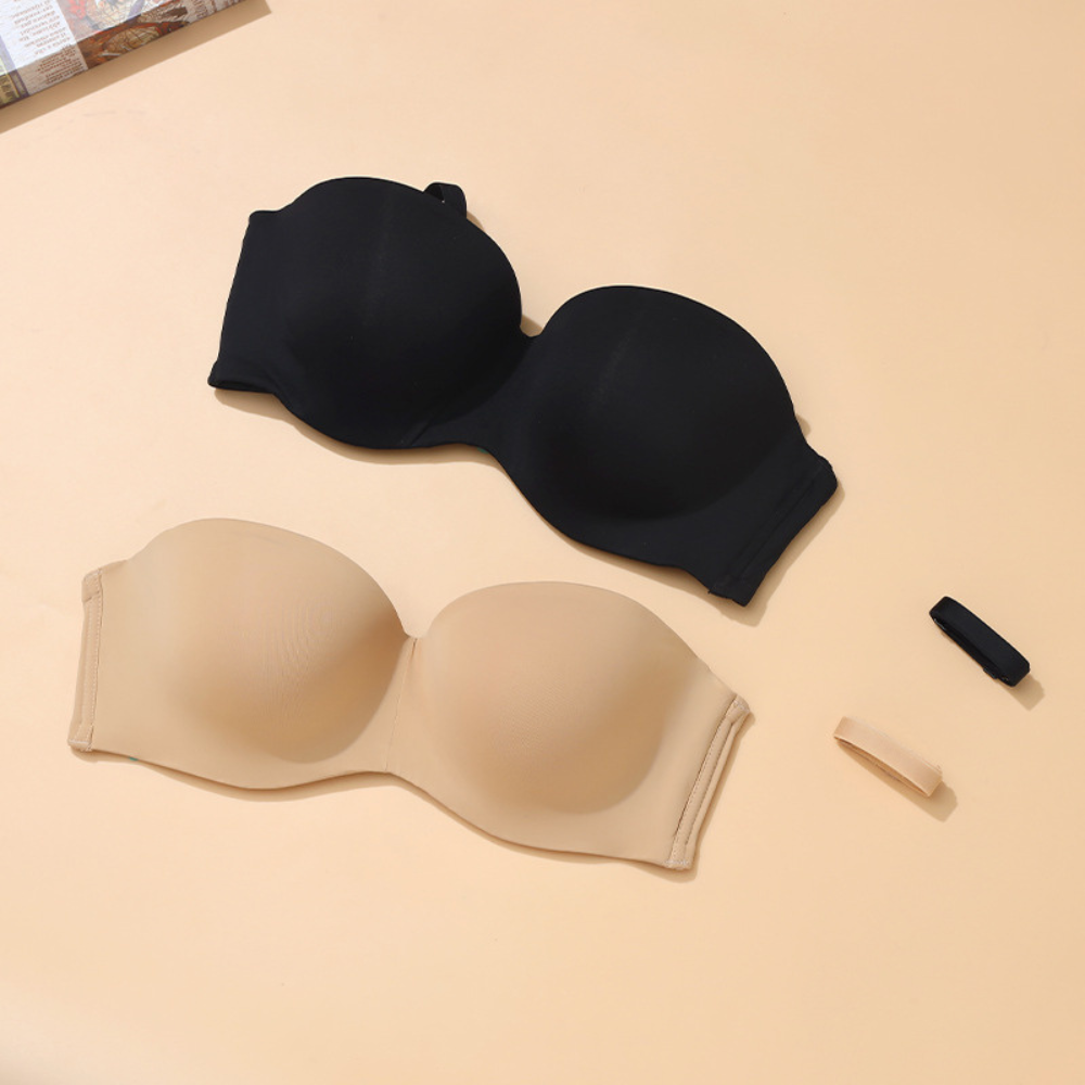 Magic Seamless Convertible Strapless Push-Up Demi Bra