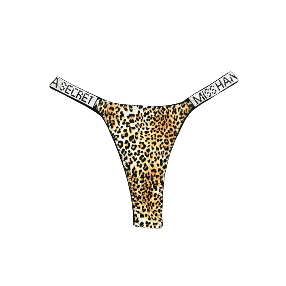 Magic Rhinestone Low-Waist Thong Panties