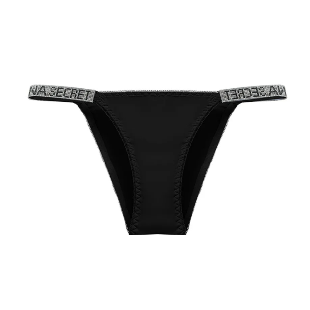 Magic Rhinestone Low-Waist Thong Panties