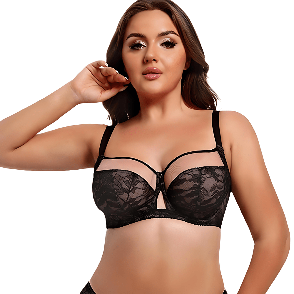 Magic Ultra Thin Full Coverage Lace Underwire Plus Size Bra