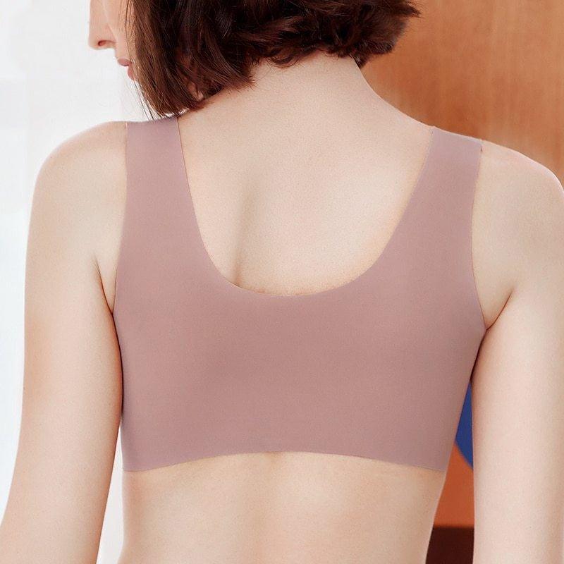 Seamless Push Up Backless Bra For Ddlette With Front Closure For